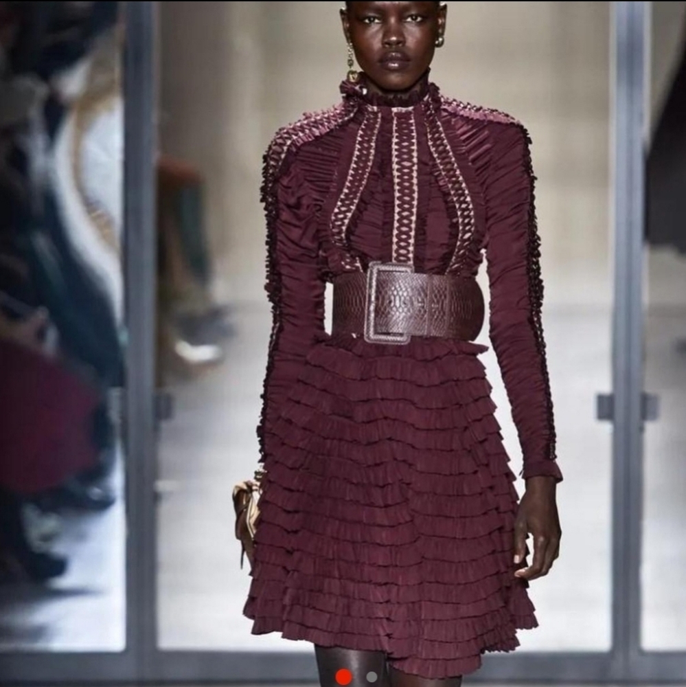 Zimmermann Espionage resistence burgundy mini dress AU 2 us 6